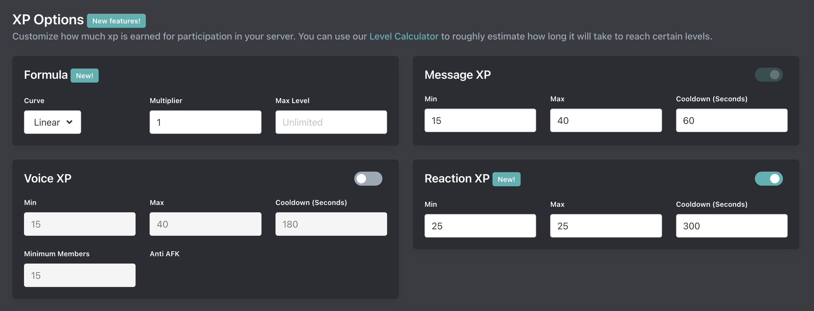 XP Options